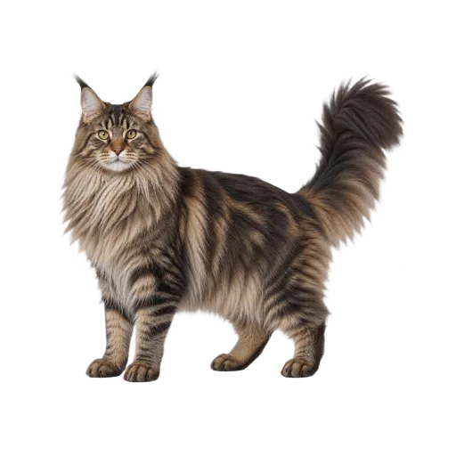 Illustration de la race Maine Coon (alimentation chat)