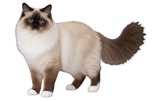 Illustration de la race Sacré de Birmanie (alimentation chat)