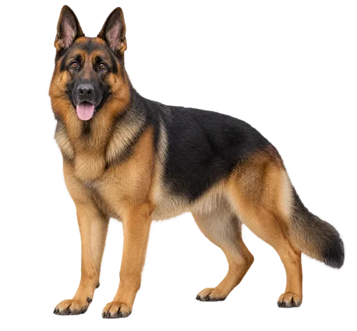 Illustration de la race Berger Allemand (alimentation chien)