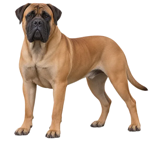 Illustration de la race Bullmastiff (alimentation chien)