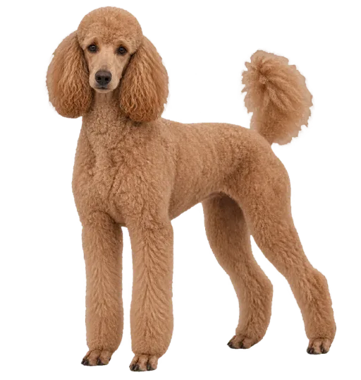 Illustration de la race Caniche Moyen (alimentation chien)