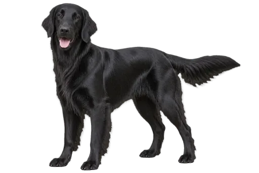 Illustration de la race Flat-Coated Retriever (alimentation chien)