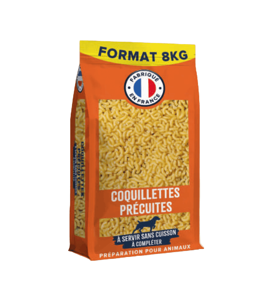 Coquillettes – Pâtes précuites pour chiens