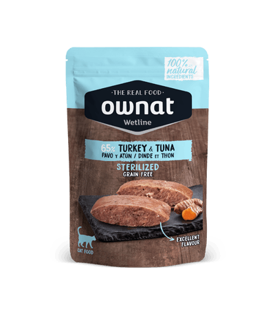 Ownat Wetline Sterilized Turkey & Tuna Chat