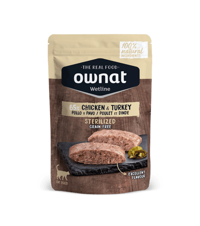 Ownat Wetline Sterilized Turkey & Chicken Chat