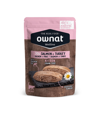 Ownat Wetline Kitten Salmon & Turkey Chat