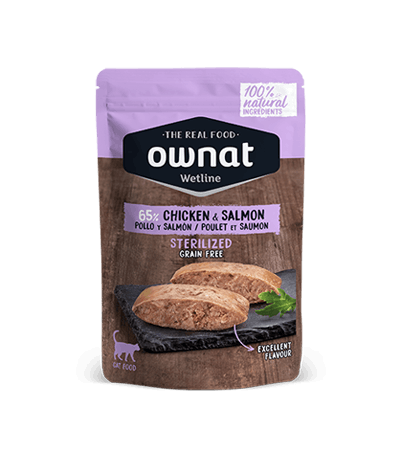 Ownat Wetline Sterilized Chicken & Salmon Chat